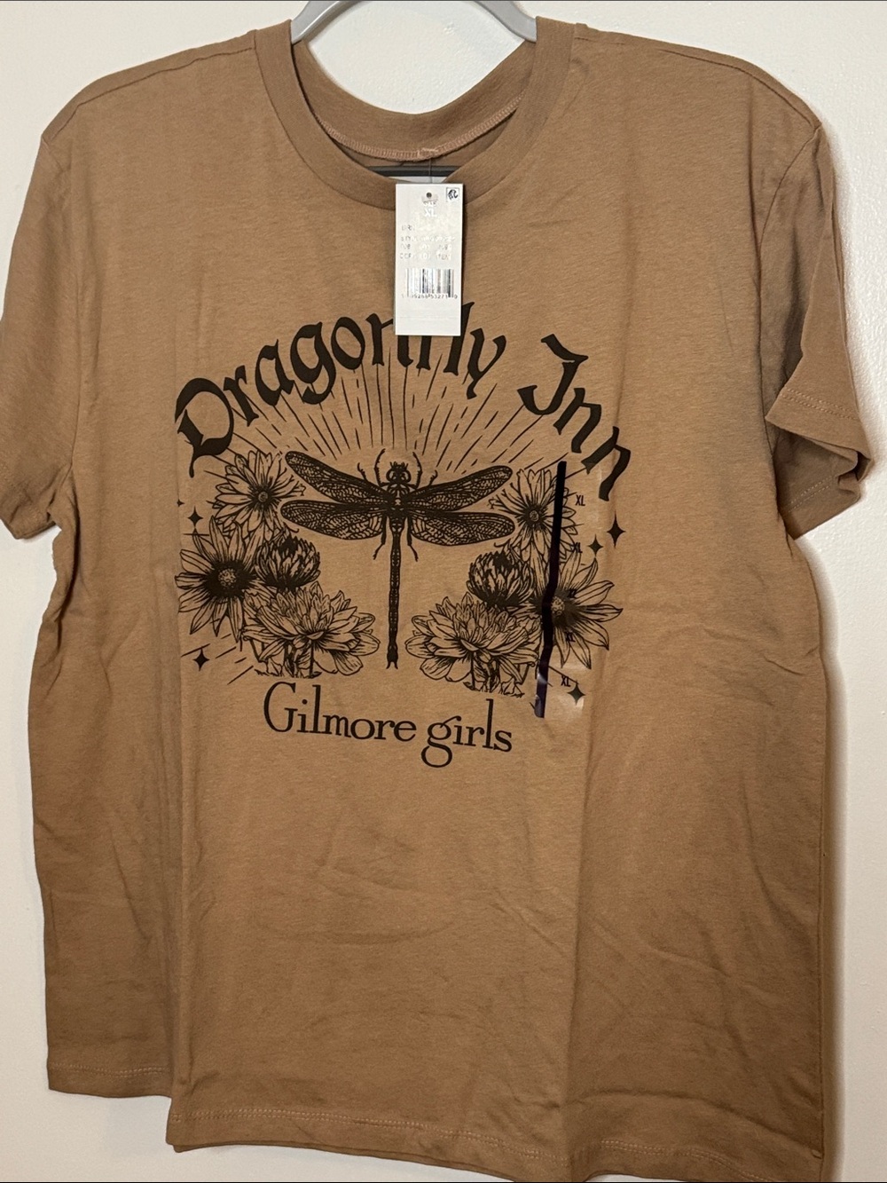 Gilmore Girls Dragonfly Inn Graphic Tee - Brown